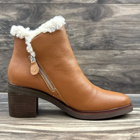 NIB Gentle Souls by Kenneth Cole 9M Best 65MM Zip Bootie Cozy Ankle Boots - Picture 6 of 11